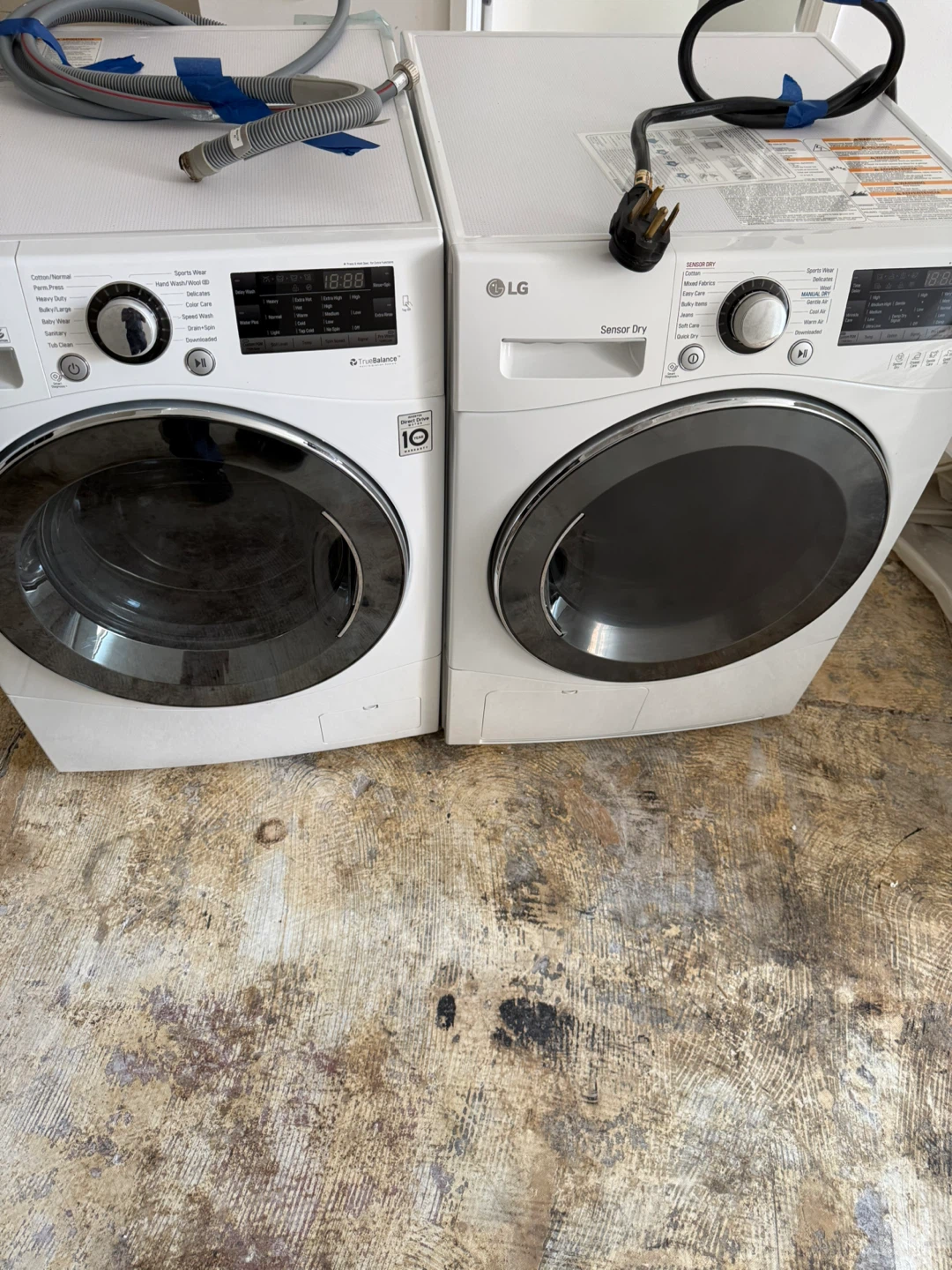 LG Front Load Washer & Dryer - White