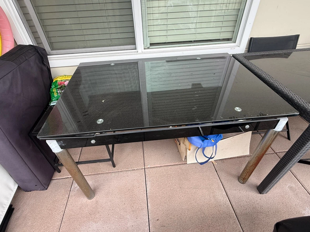 Extendable Glass Top Dining Table - photo 2