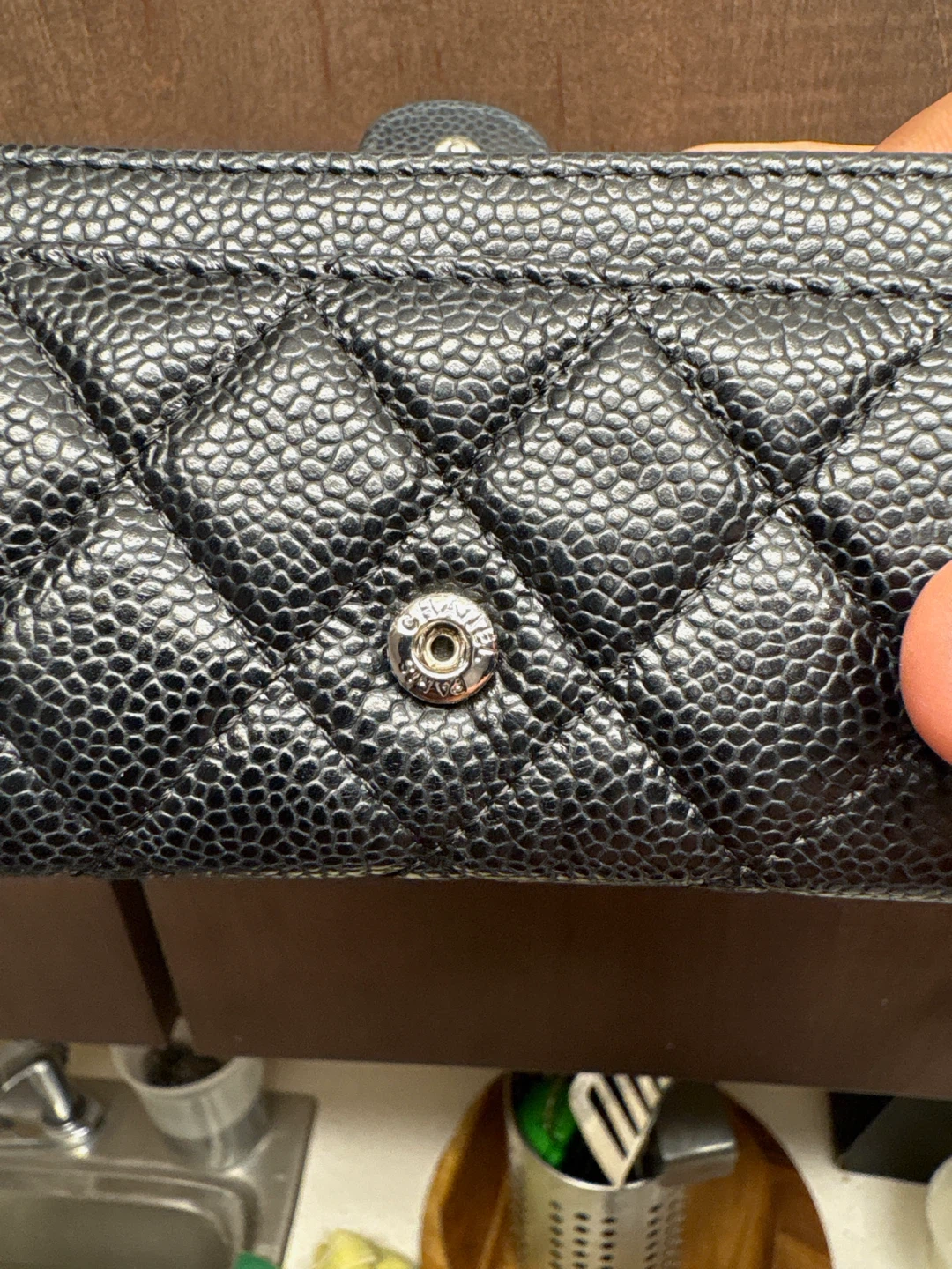 CHANEL Quilted Caviar Leather Wallet - photo 4