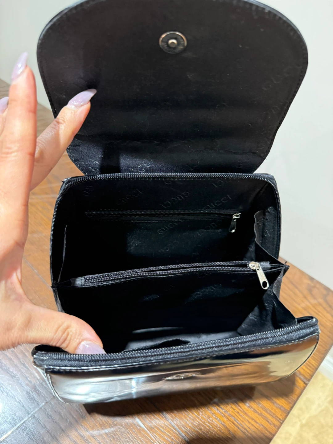 Black Fashion Backpack Purse - photo 3