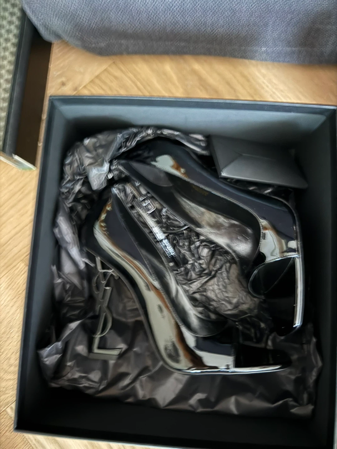 Saint Laurent Opyum 110 Open Toe Pump