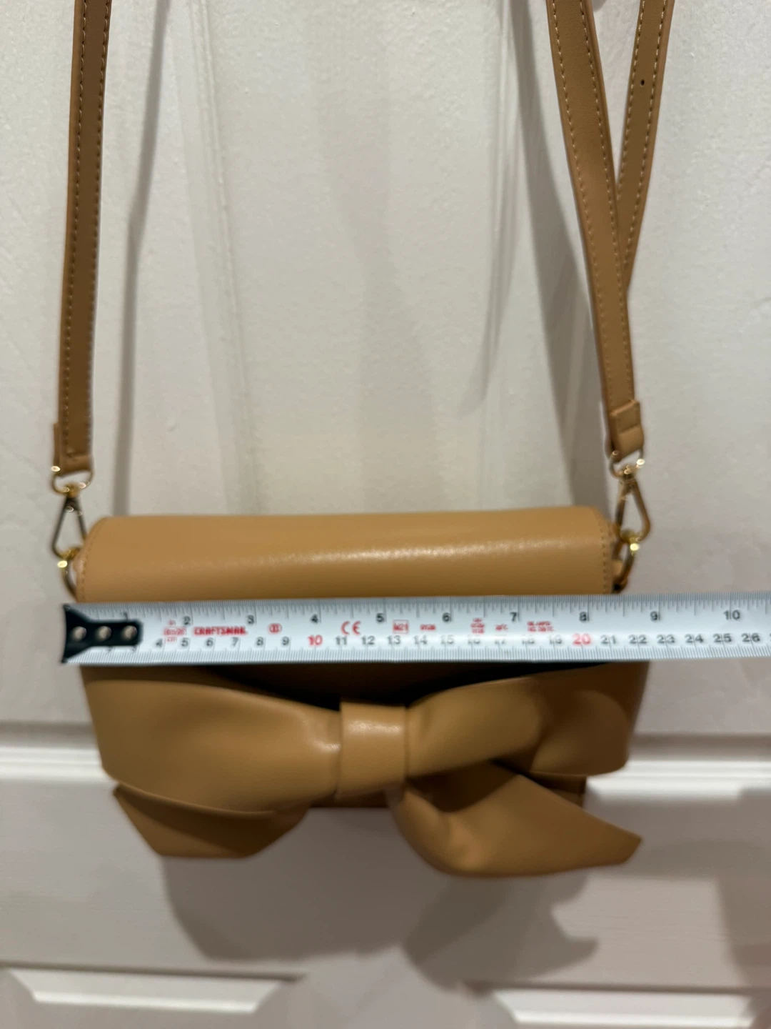 Tan Crossbody Bag with Bow - photo 2