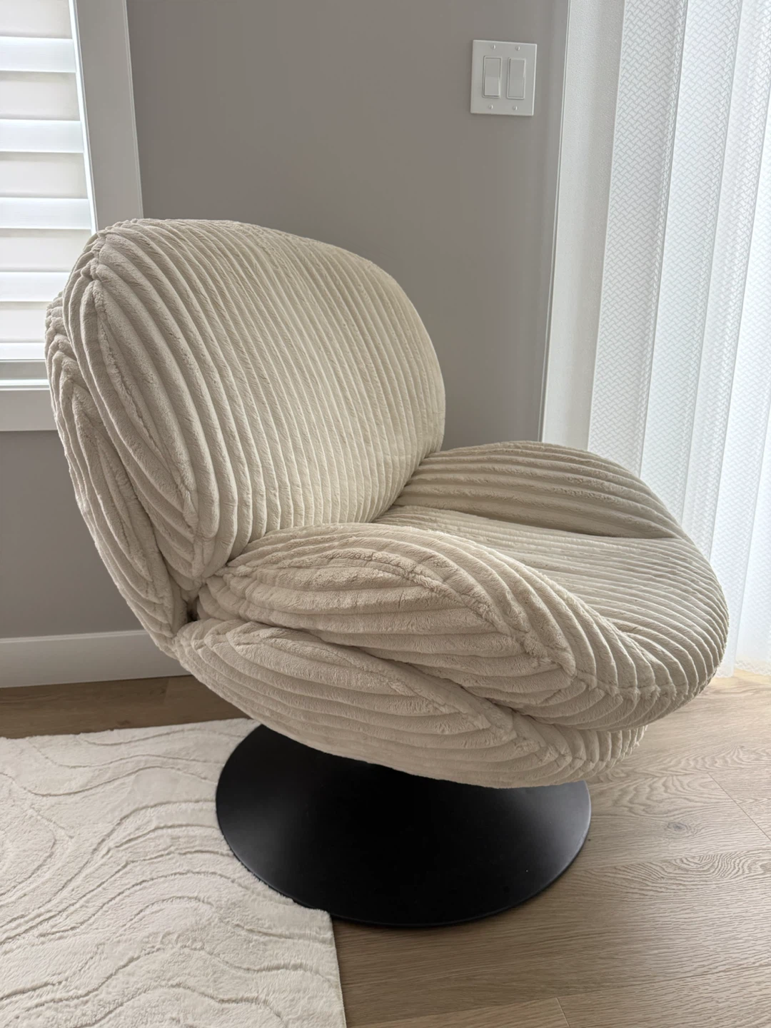 Corduroy accent chair - photo 3