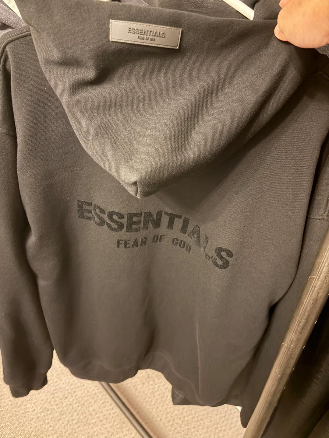 Essentials Hoodie Size Medium (GREY AND BLACK) - photo 3