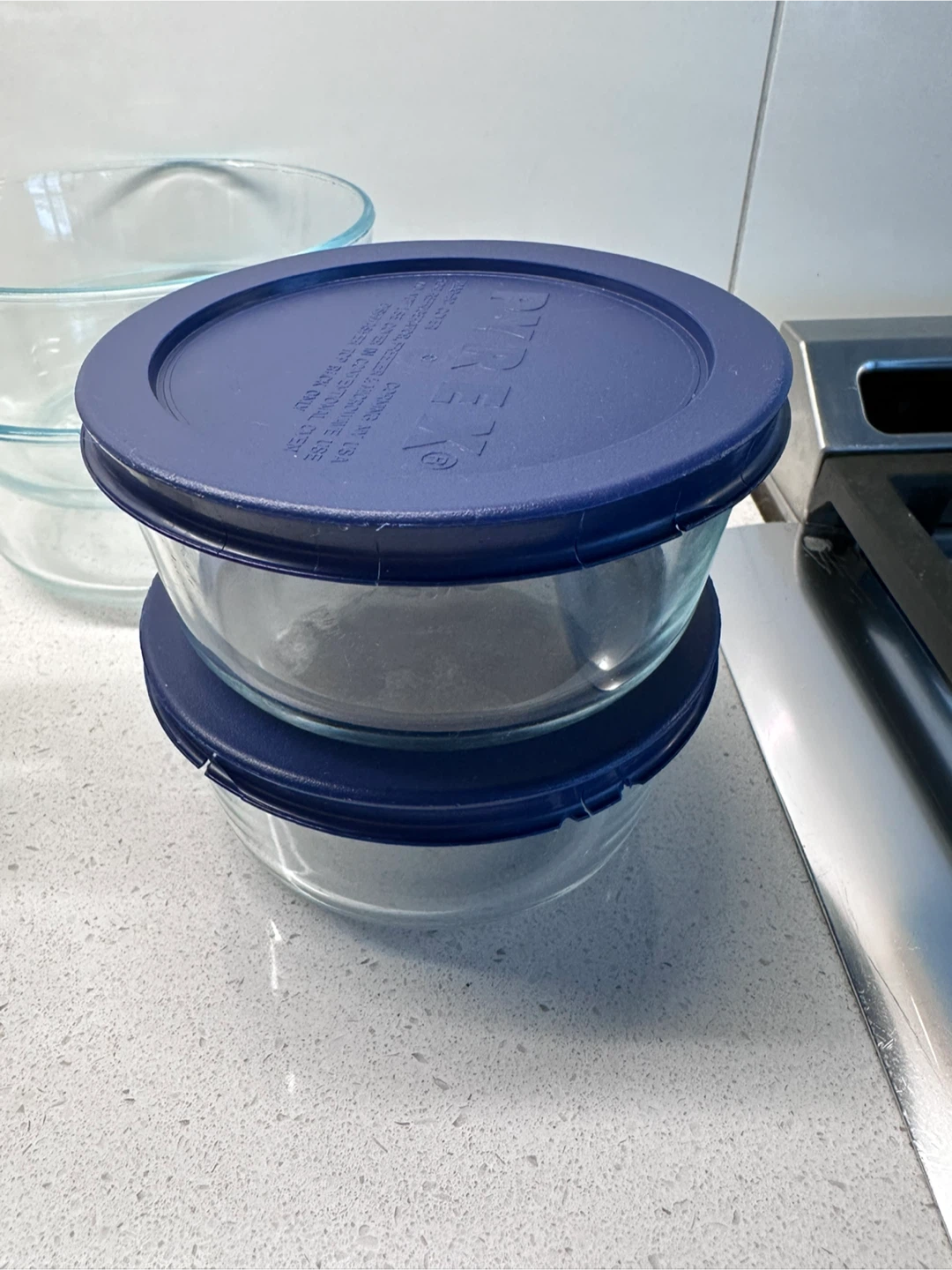 Pyrex Glass Bowls with Lids and ikea sugar dispenser - photo 3