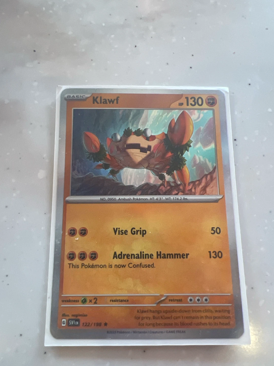 Pokemon Klawf Card
