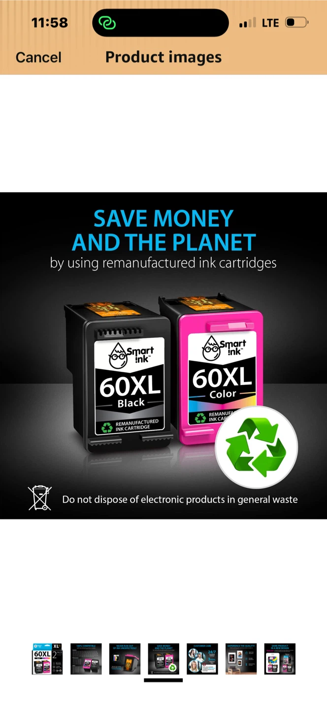 Smart Ink 60XL Black & Color Remanufactured Ink Cartridges - photo 5