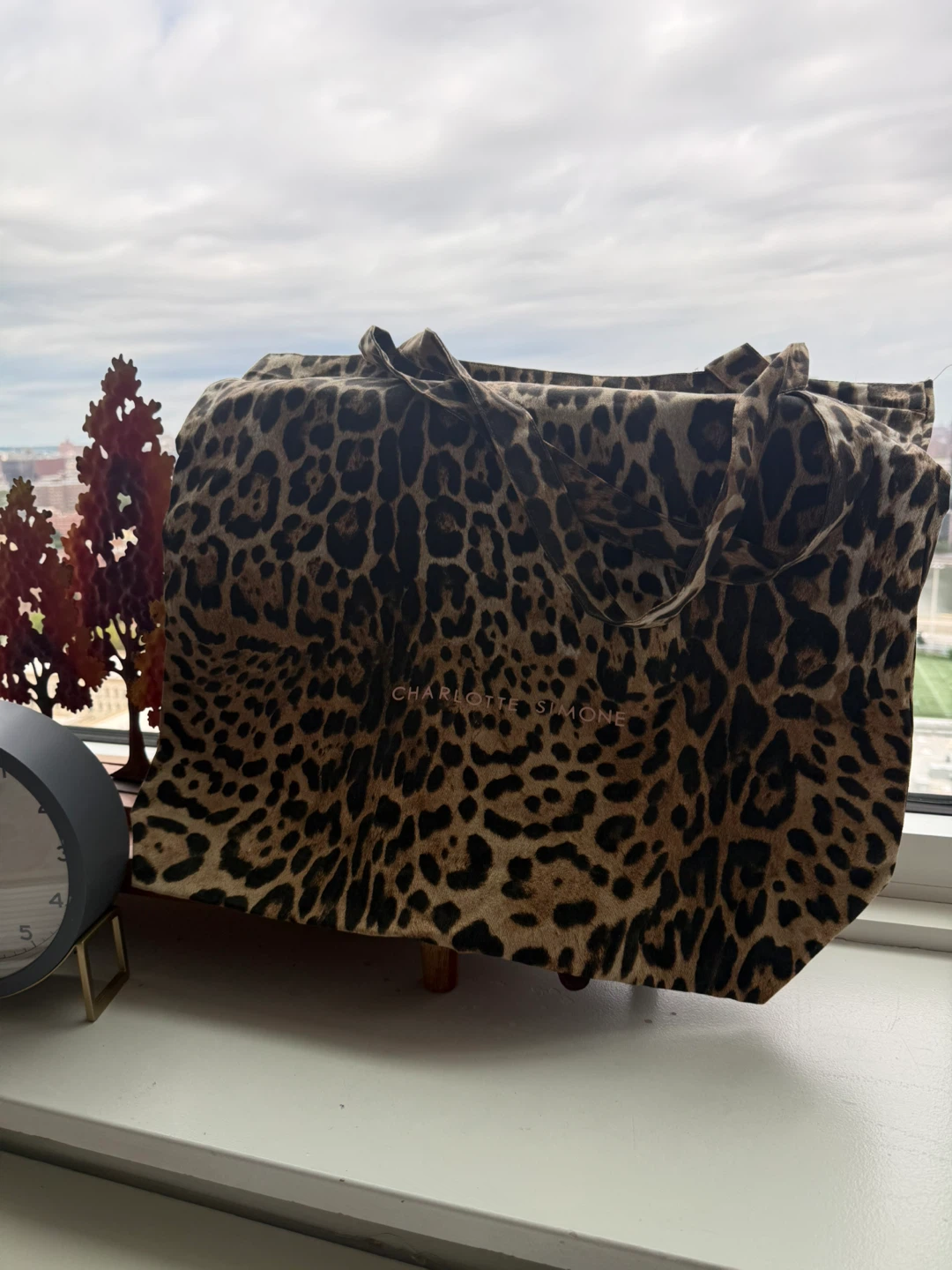 Charlotte Simone Leopard Print Tote Bag - photo 2
