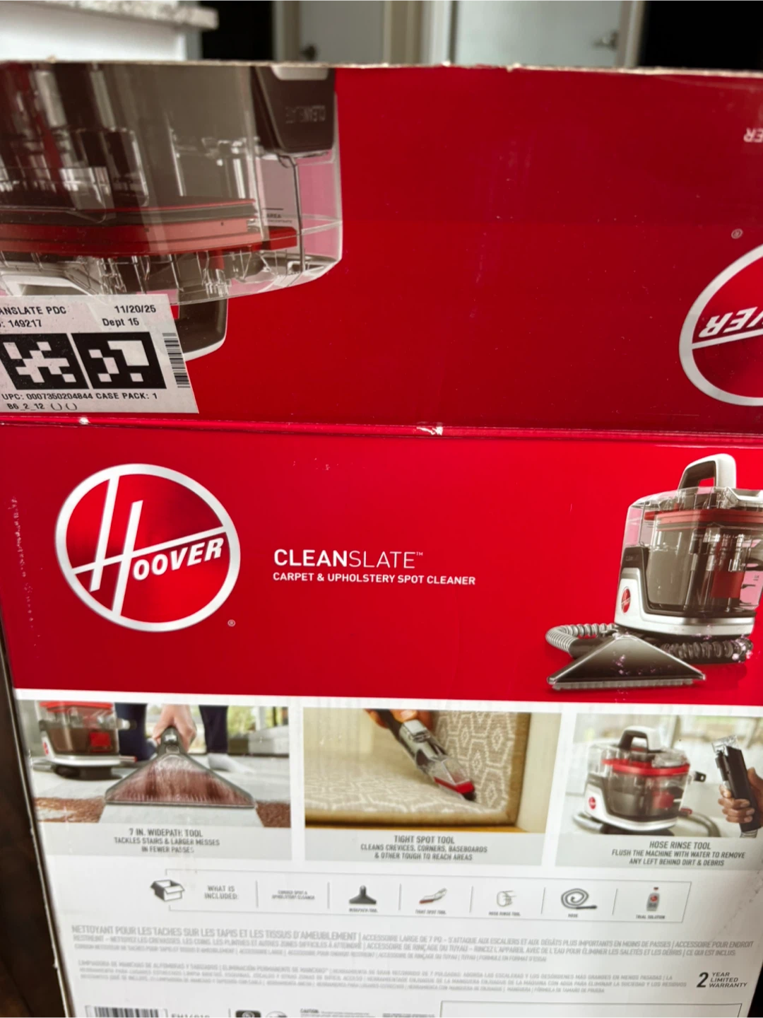 Hoover CleanSlate Carpet & Upholstery Spot Cleaner - photo 5