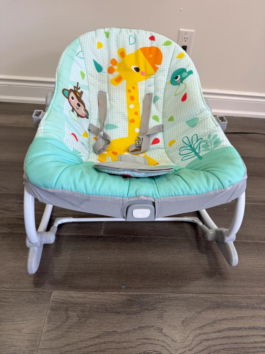 Baby Bouncer Chair with Giraffe and Monkey Print - photo 5