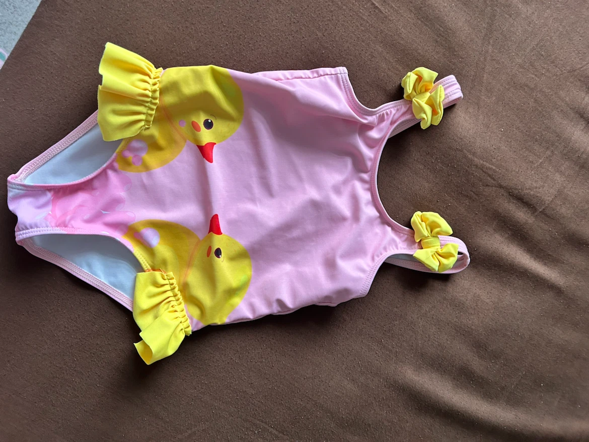 Kids Pink Duck Swimsuit 2-3 Years