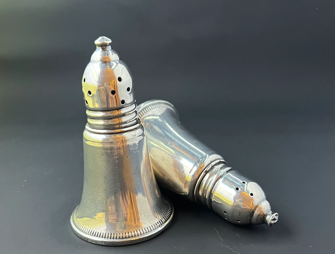 Vintage Sterling Salt and Pepper Shakers