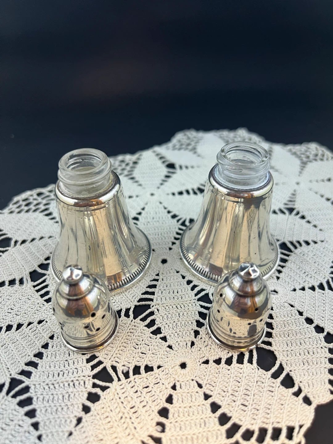 Vintage Sterling Salt and Pepper Shakers - photo 5