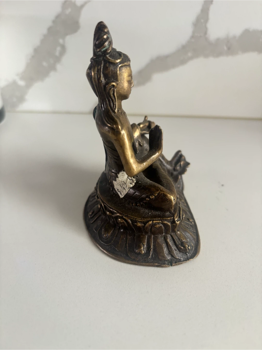 Bronze Buddha Statue Figurine - photo 2