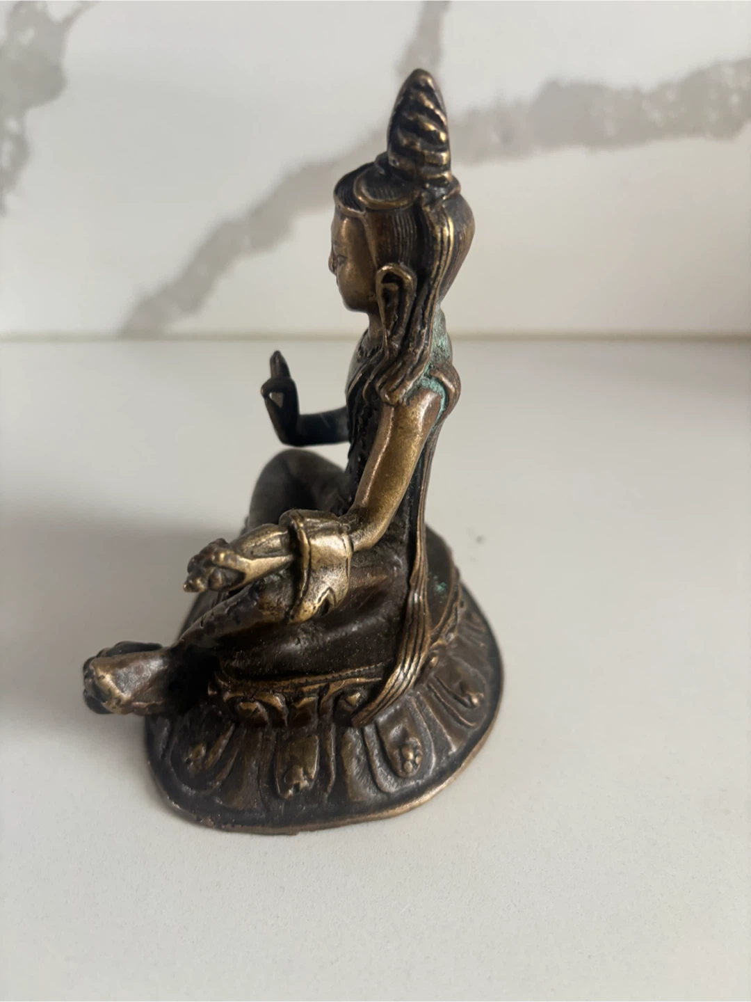 Bronze Buddha Statue Figurine - photo 4