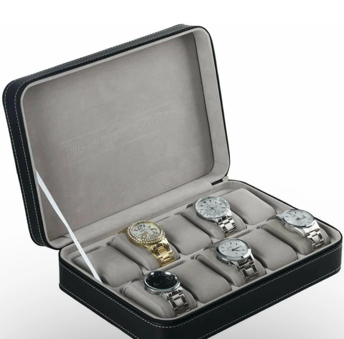 10-Slot Travel Watch Case
