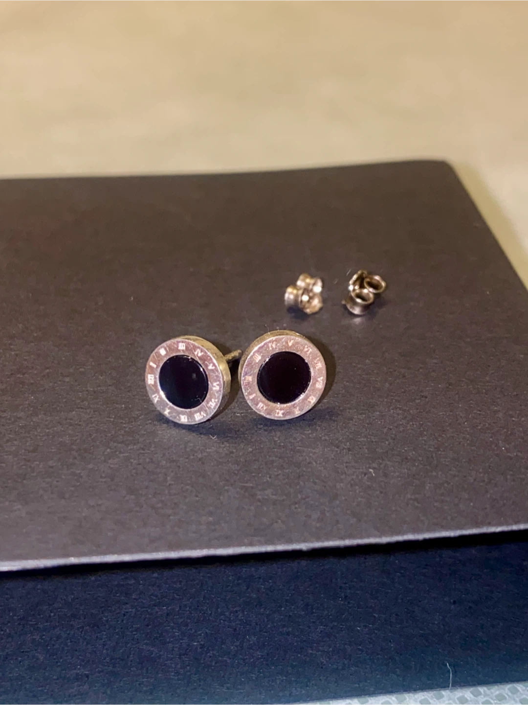 925 Stud Earrings with Roman Numerals