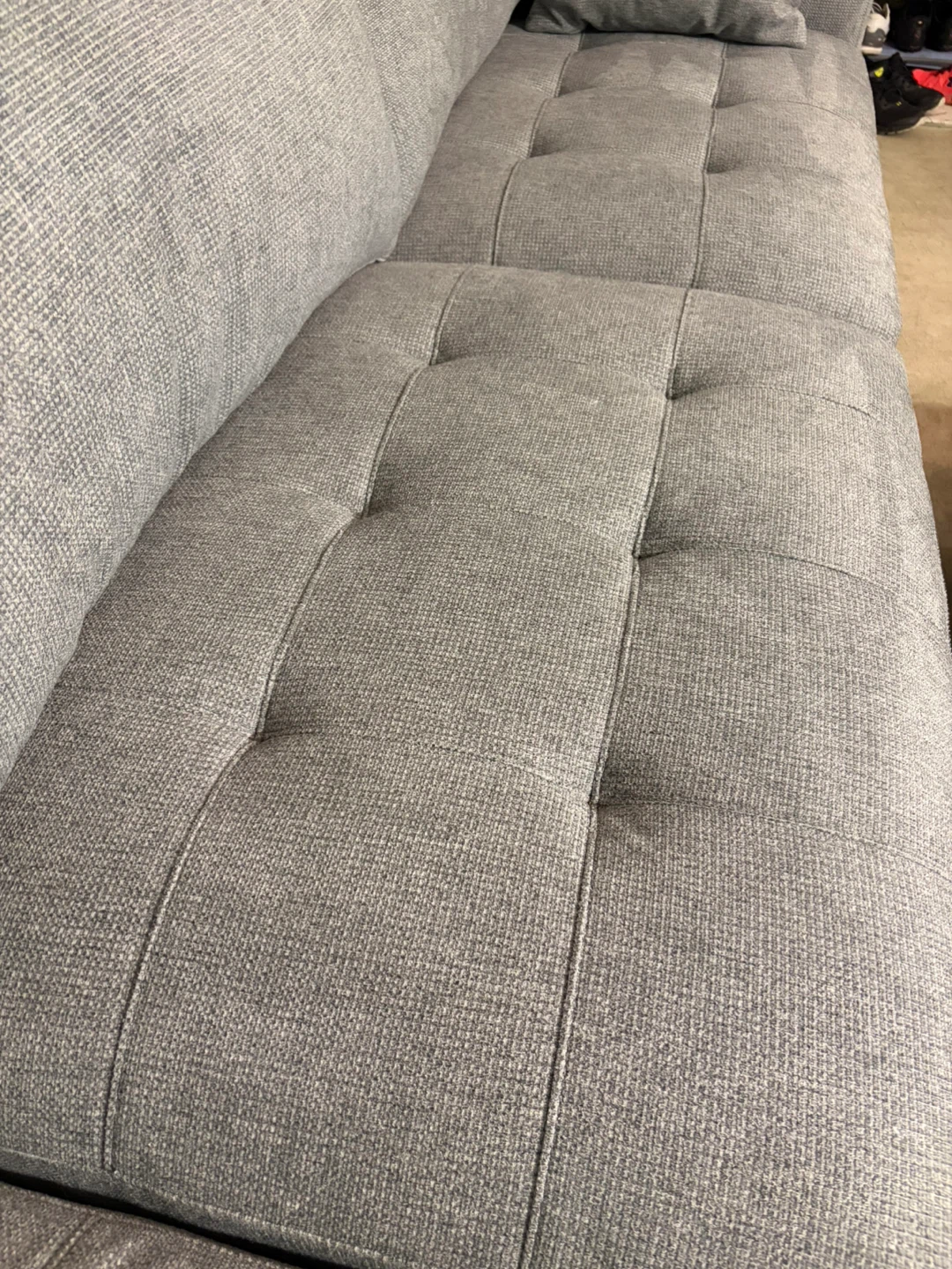 Grey Sectional Sofa with Storage Ottoman ( Delivery Available ) - photo 5