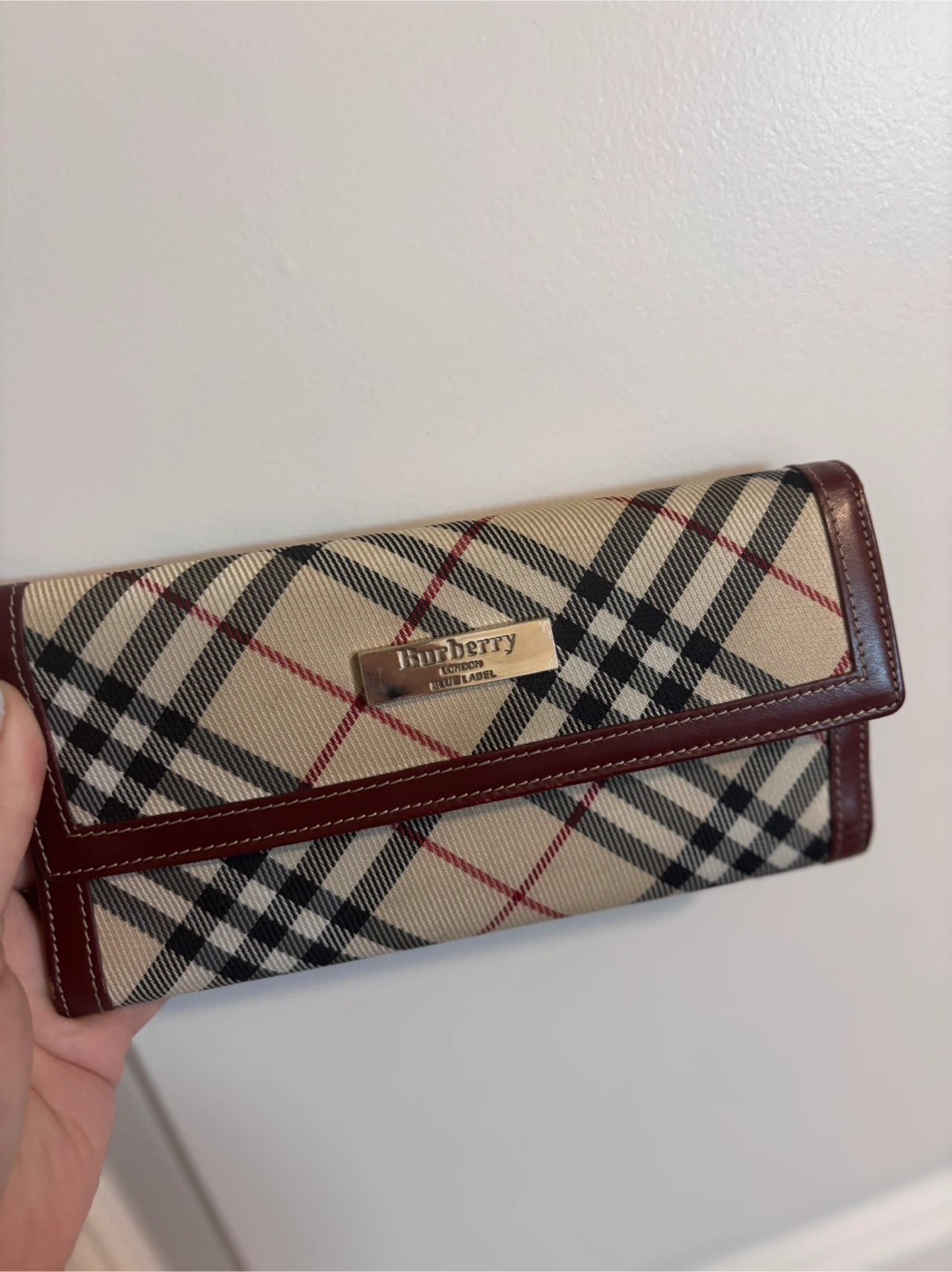 Burberry Blue Label Plaid Wallet