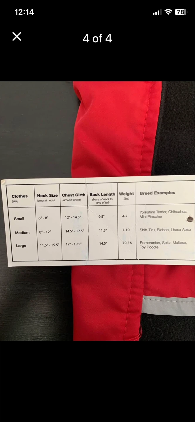 Red Dog Coat - Medium - photo 4