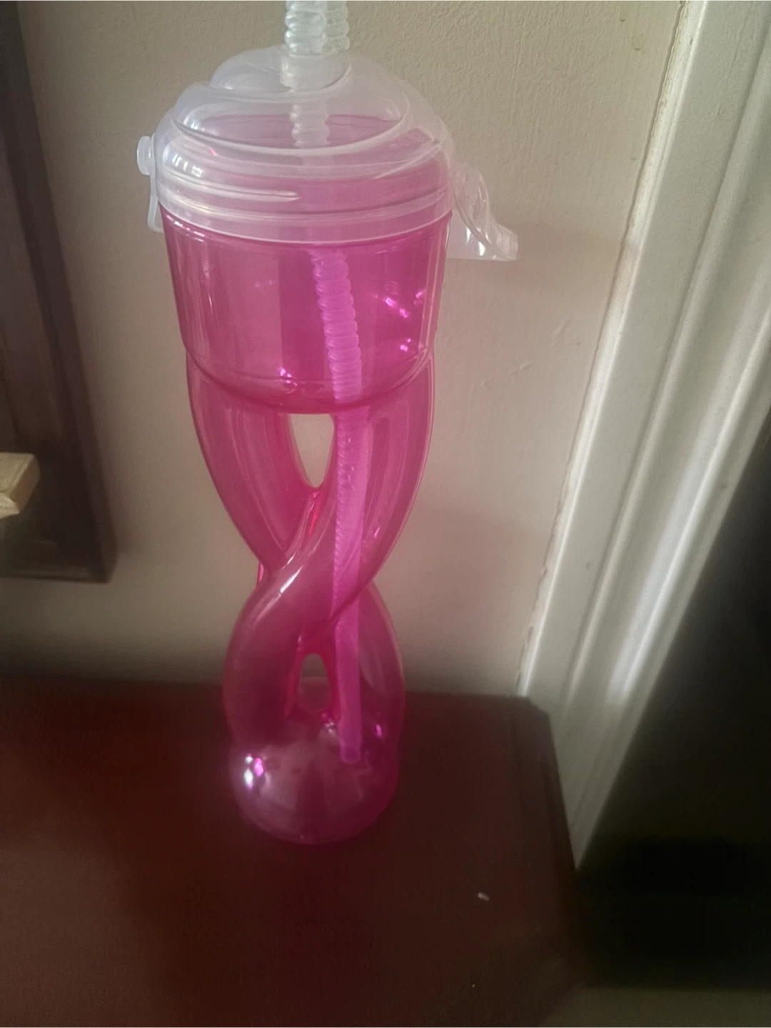 Pink Twist Tumbler with Straw - photo 2