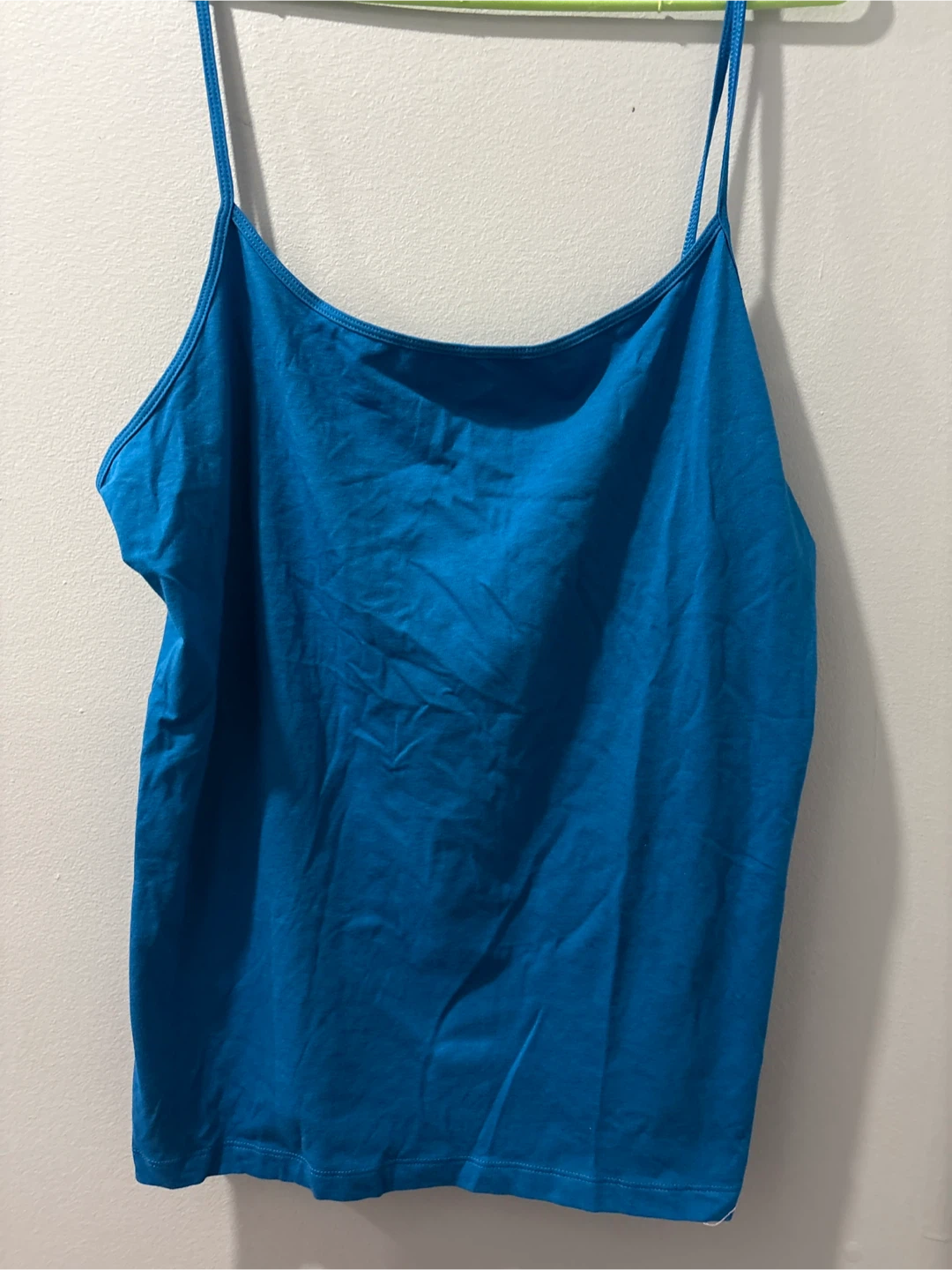 Blue Spaghetti Strap Tank Top