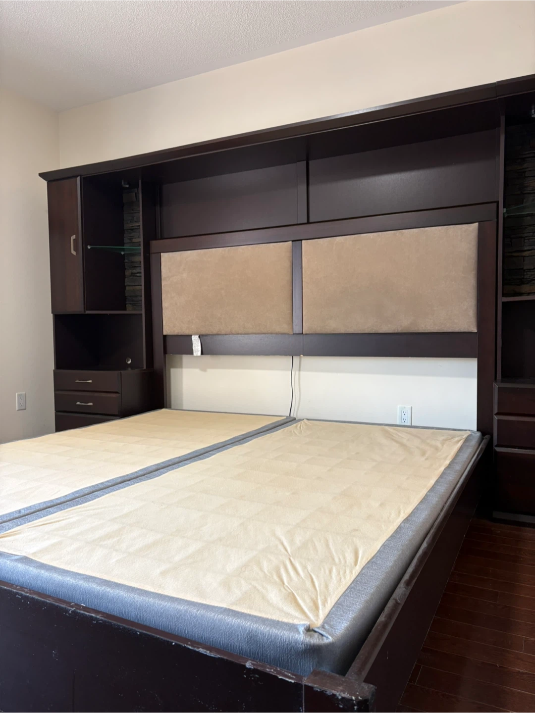 King Size Bed Frame with Five-Drawer Dresser - photo 3