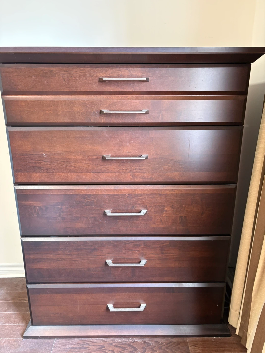 King Size Bed Frame with Five-Drawer Dresser - photo 4