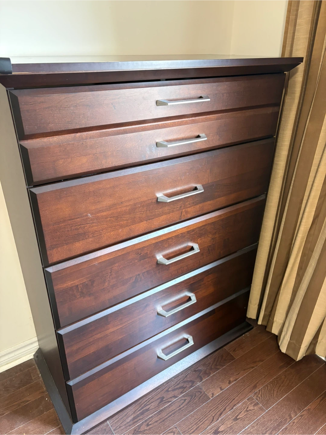 King Size Bed Frame with Five-Drawer Dresser - photo 5