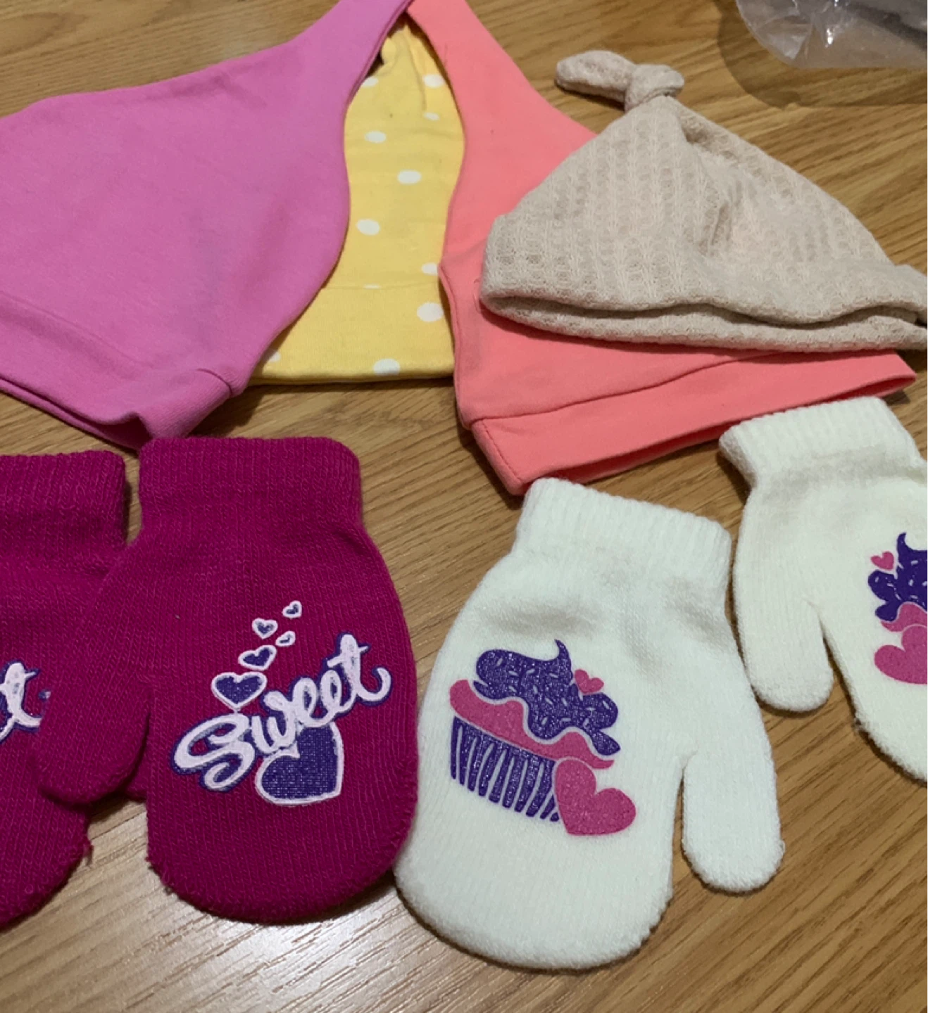 Baby Hats and Mittens Set