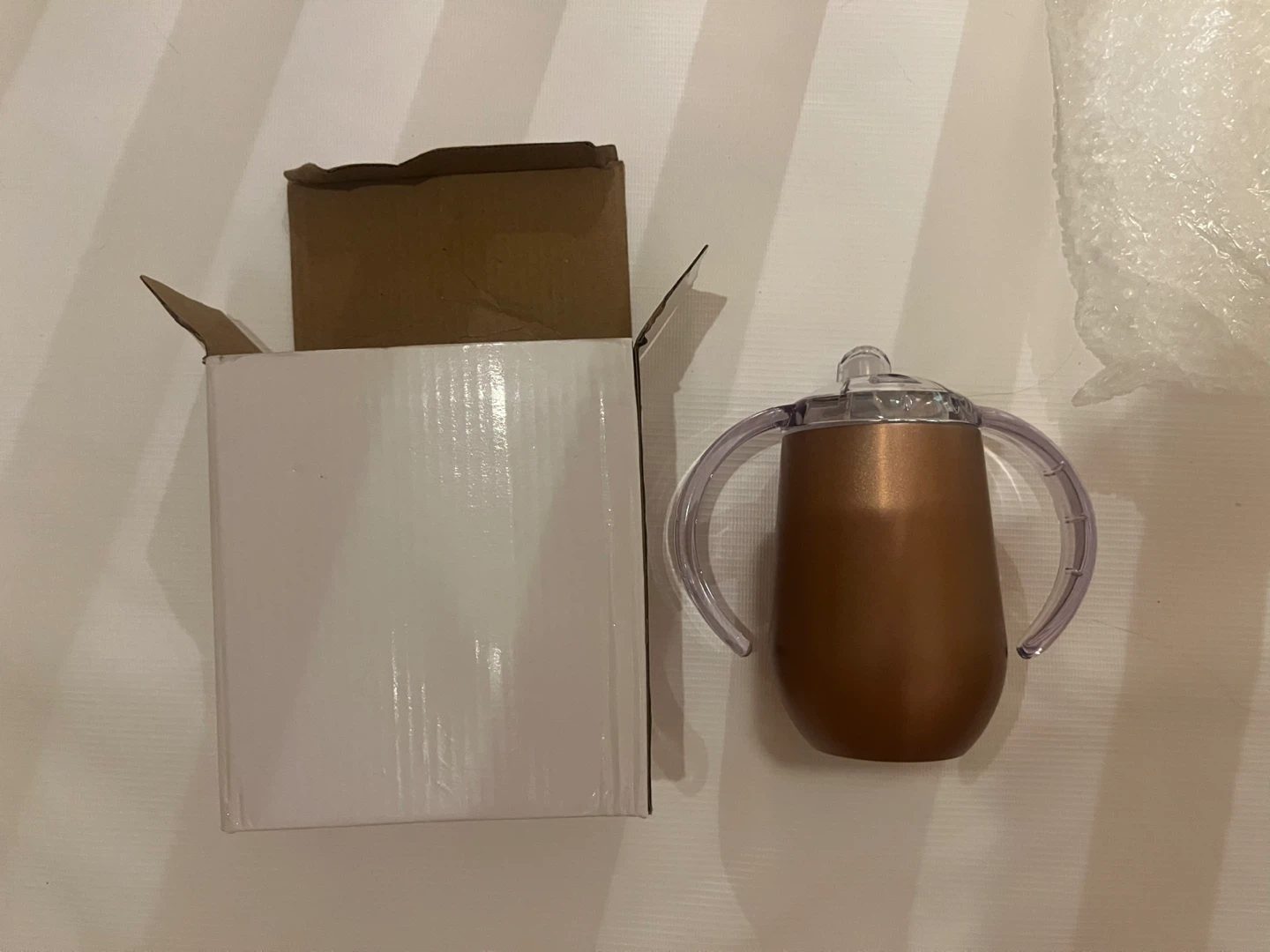 Kids Sippy Cup with Handles - Rose Gold
