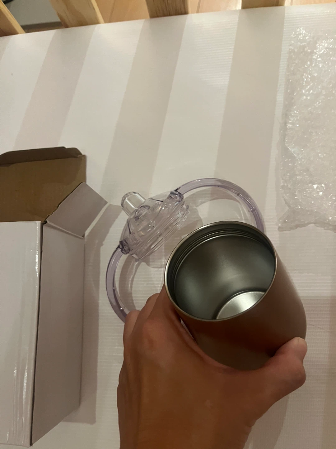 Kids Sippy Cup with Handles - Rose Gold - photo 2