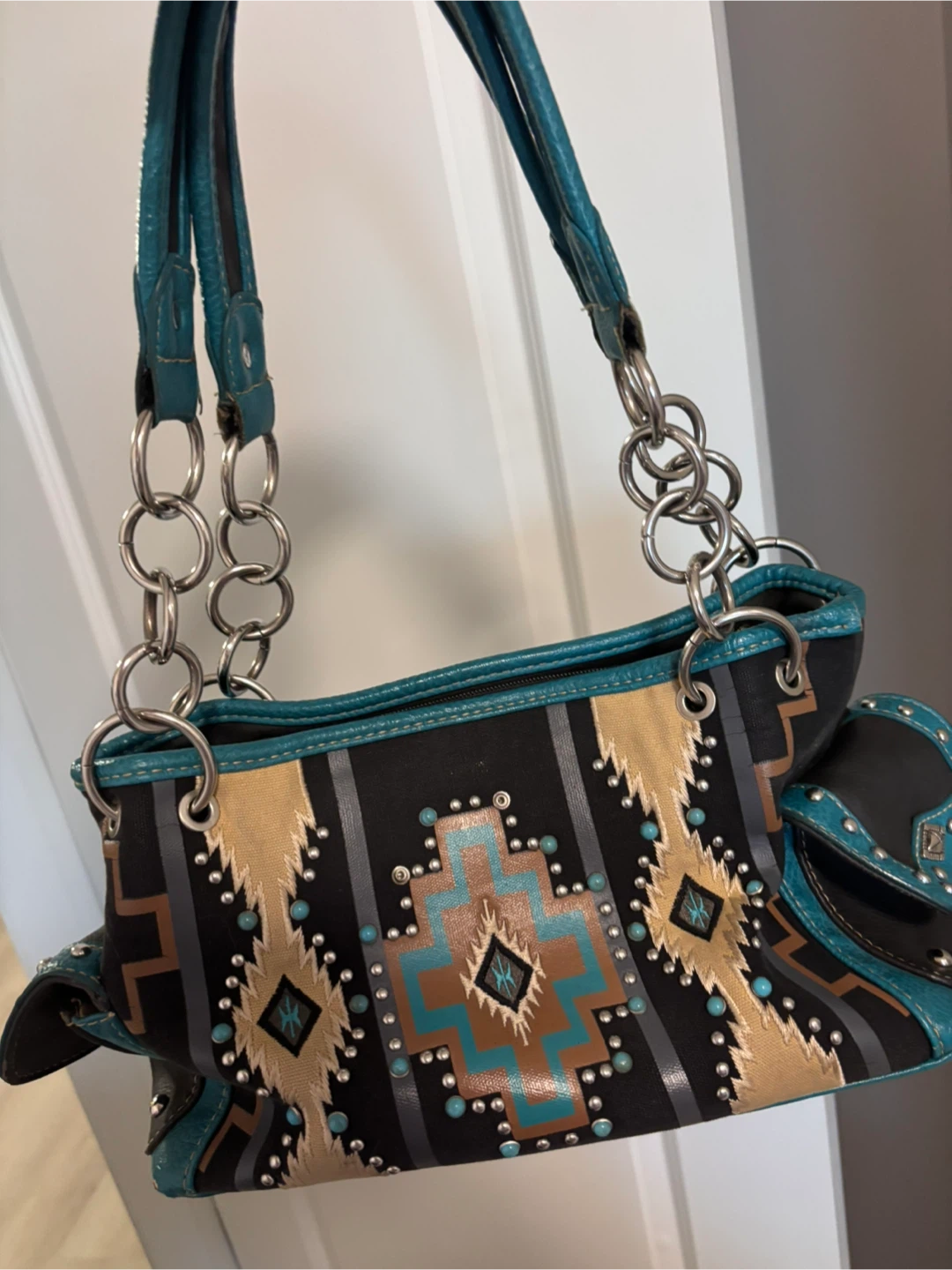 Embroidered Western Style Shoulder Bag- Montana West