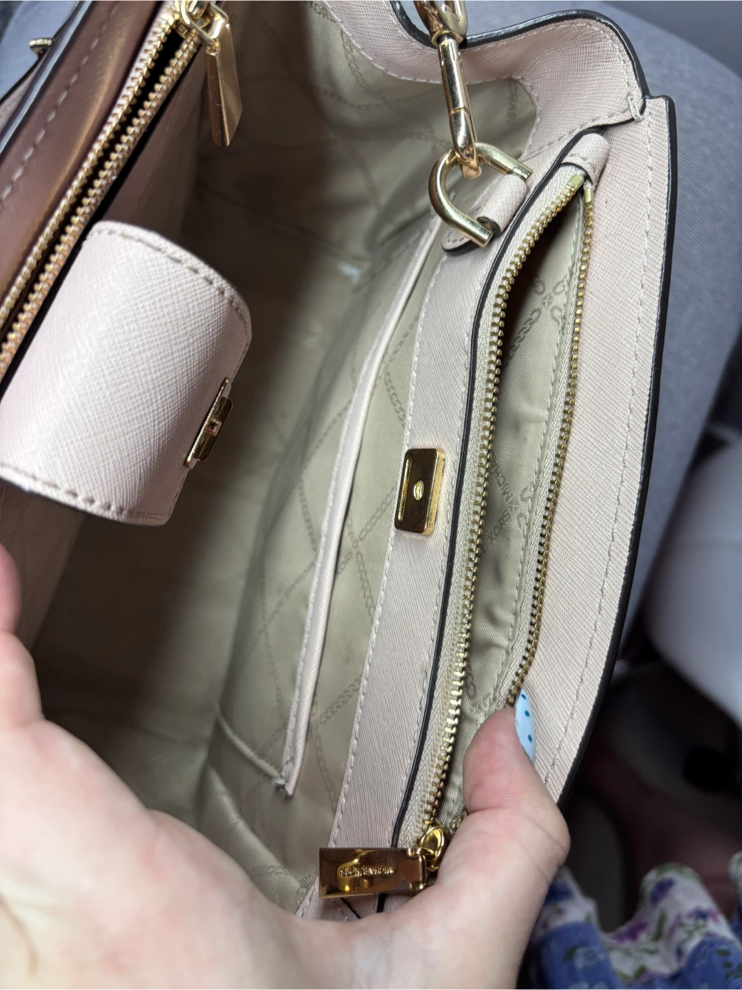Michael Kors Satchel Bag - Pink & Beige - photo 2