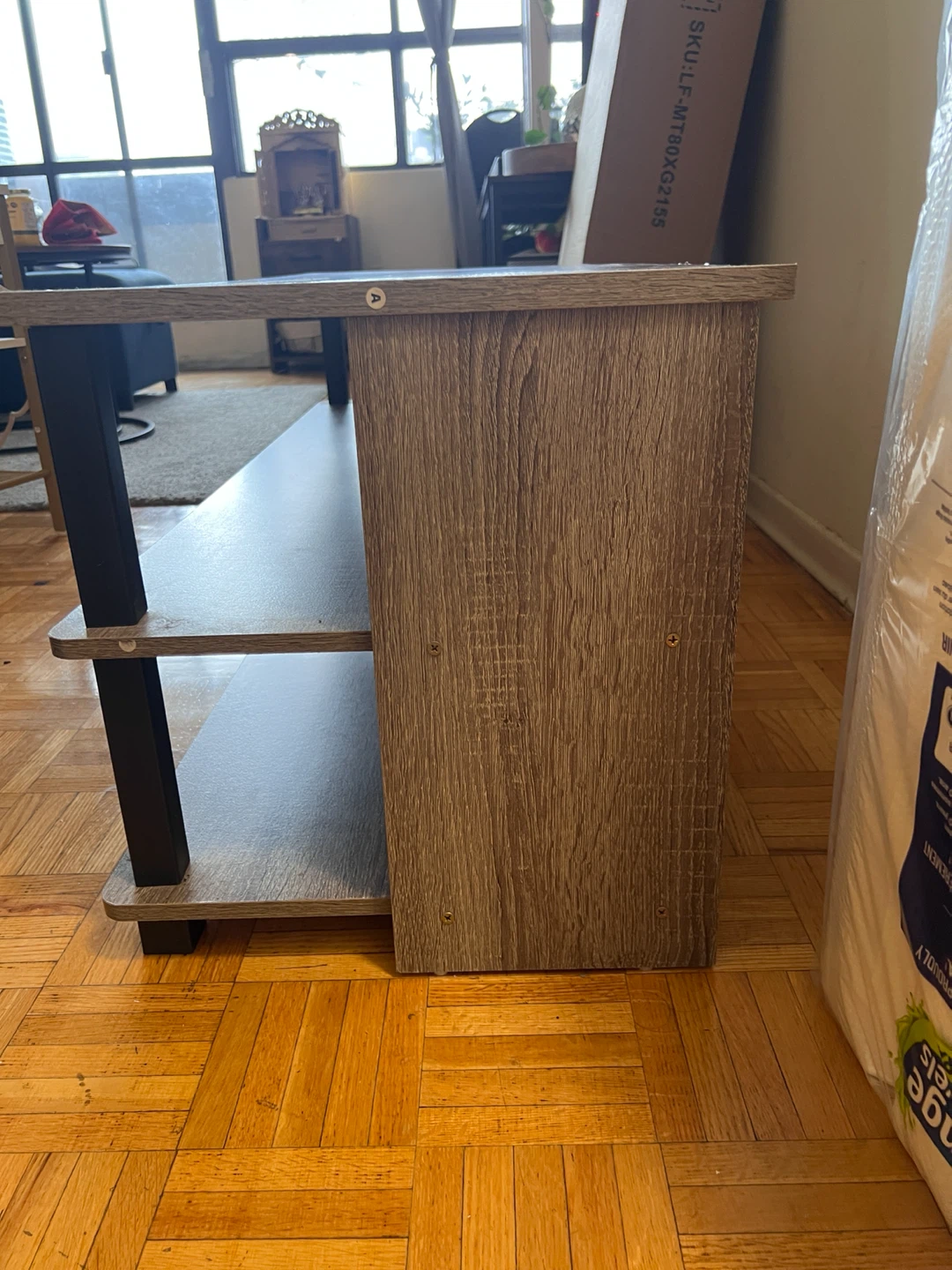 Grey 3-Shelf Entertainment Unit/ TV table - photo 5