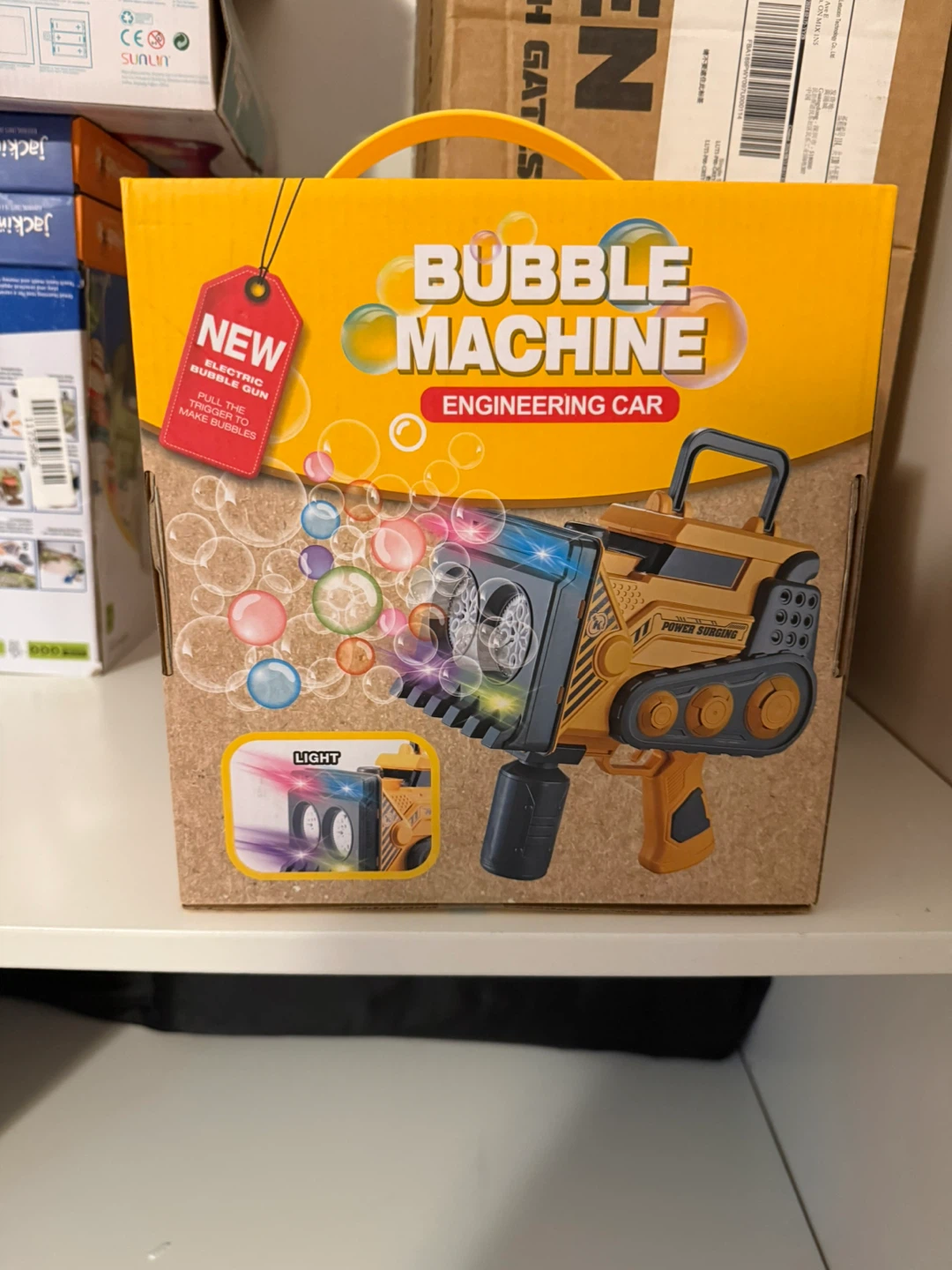 Bubble Machine Engineering Car Toy