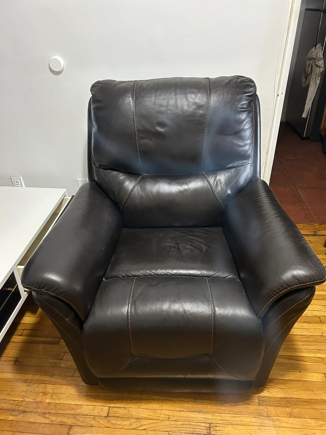 Brown Leather Recliner Chair