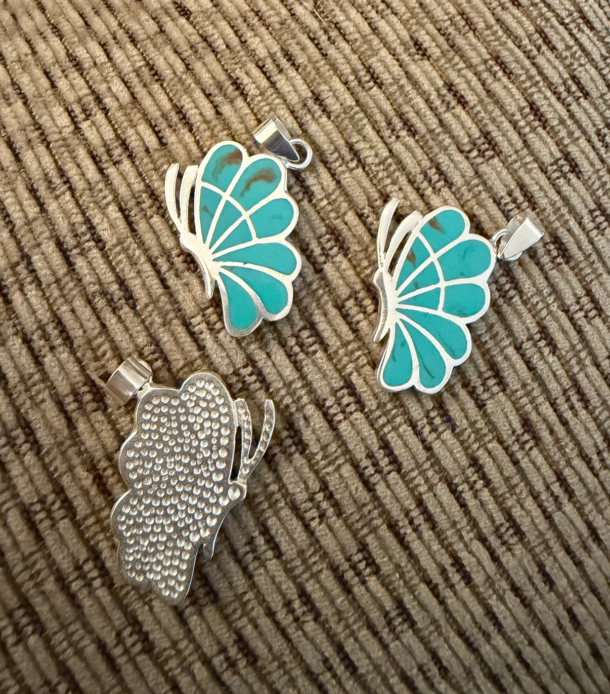 Butterfly Pendant - turquoise (3 available, priced per item) - photo 2