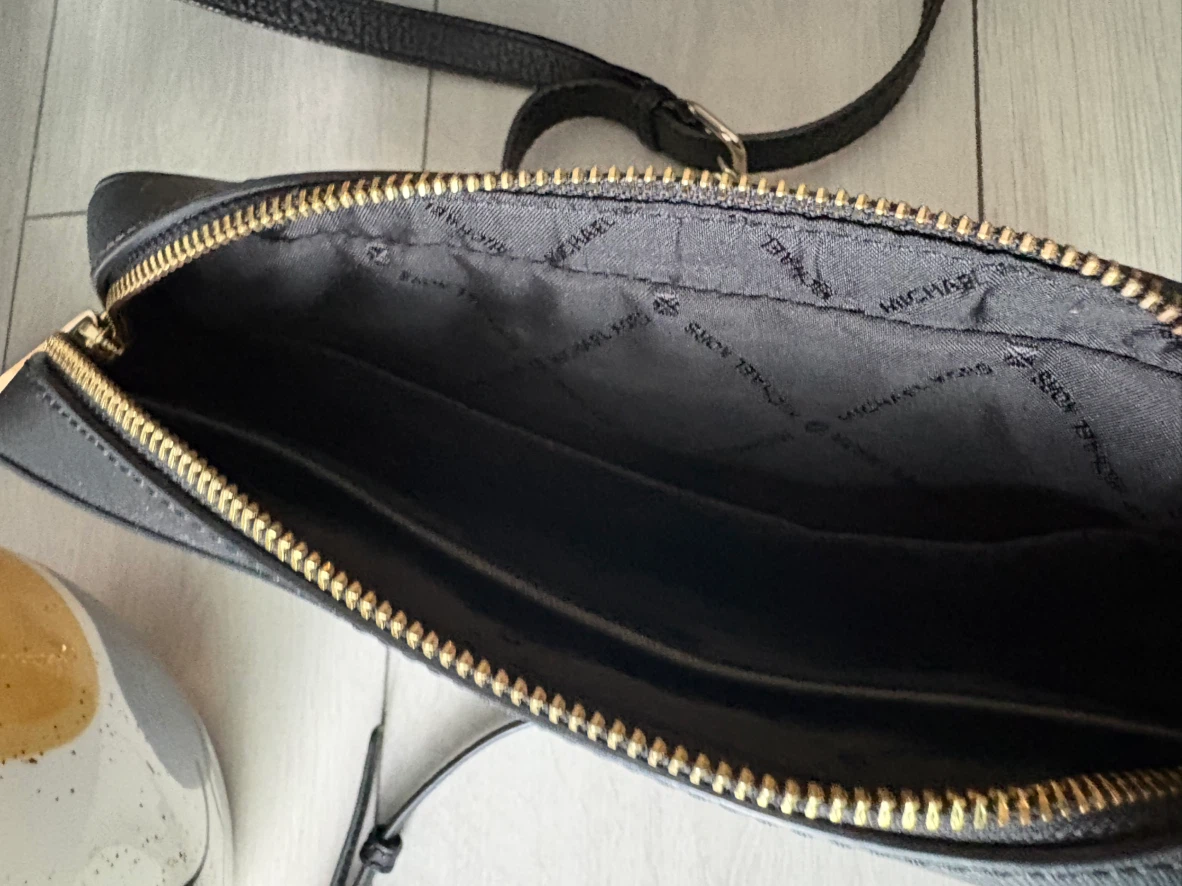 Michael Kors Black Leather Shoulder Bag