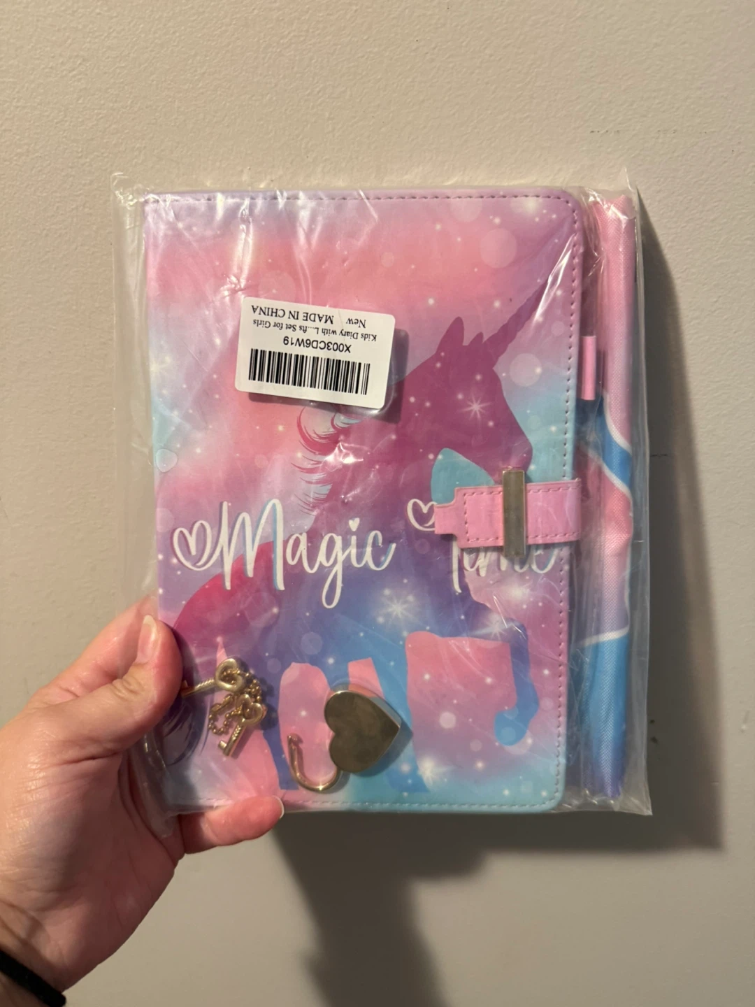 Kids Magic Unicorn Diary with Pen for Girls