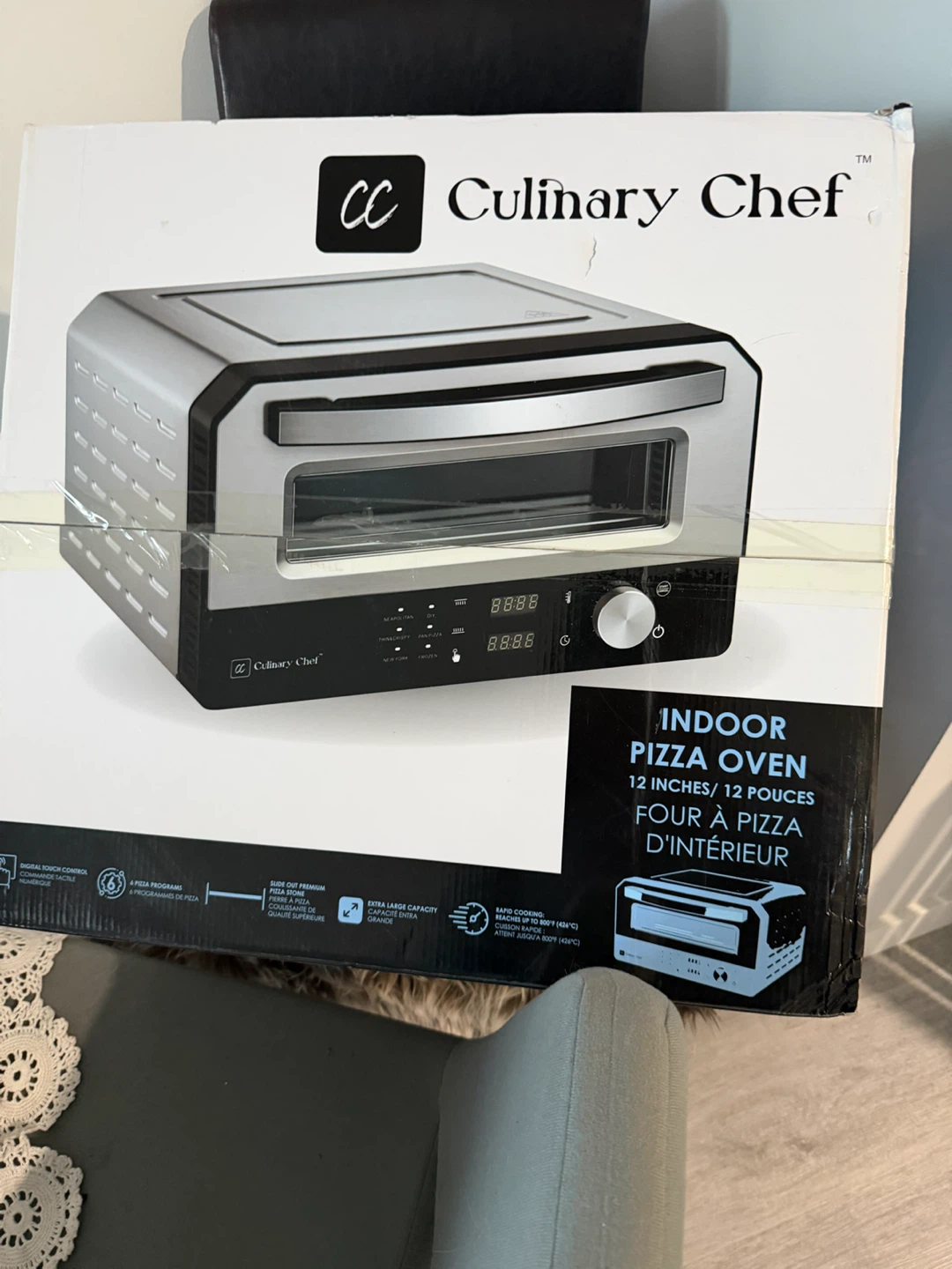 Culinary Chef Indoor Pizza Oven 12 Inch