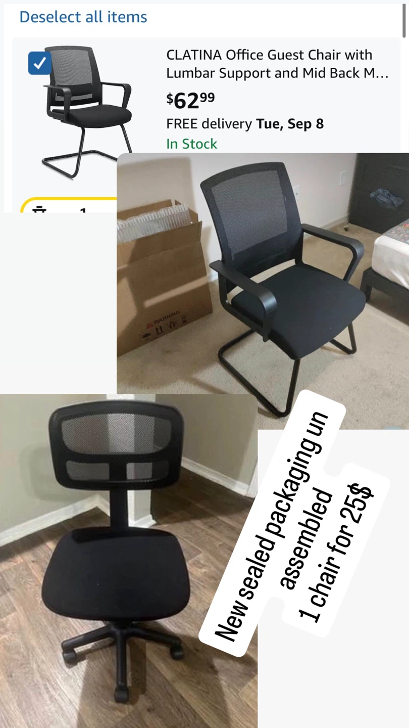 Office Guest Chair - Black