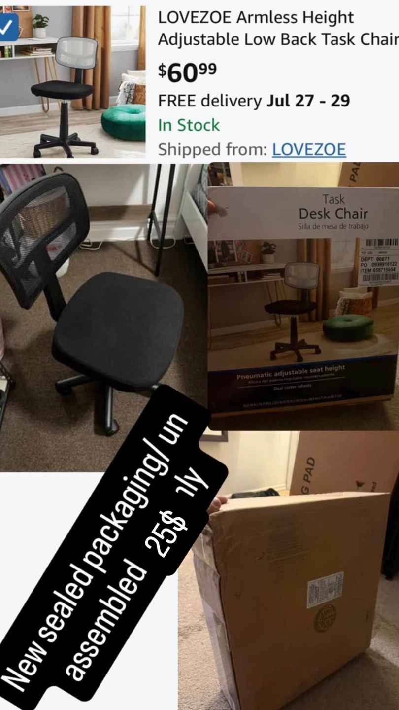 Office Guest Chair - Black - photo 4