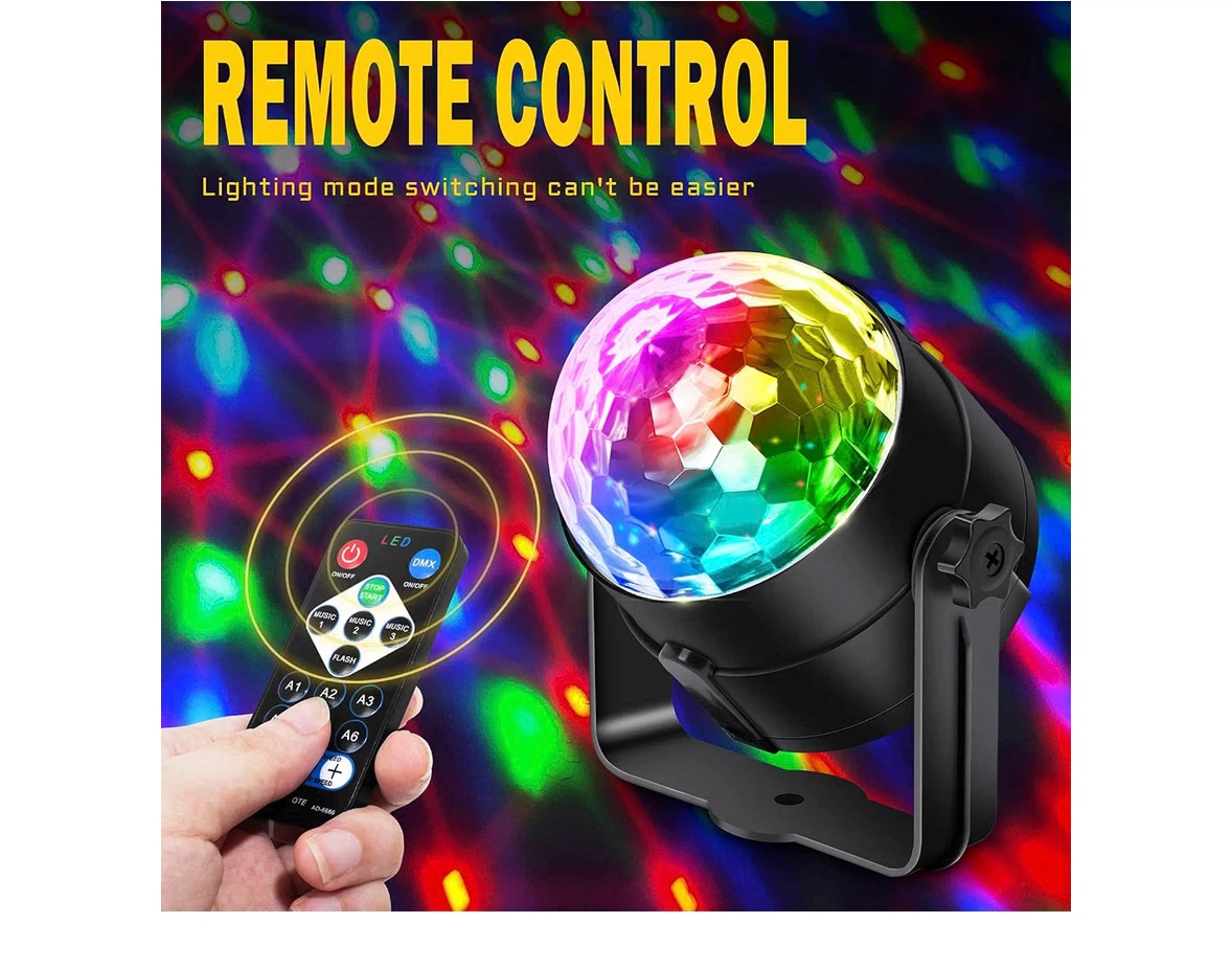 LED Disco Ball Light with Remote Control - photo 4