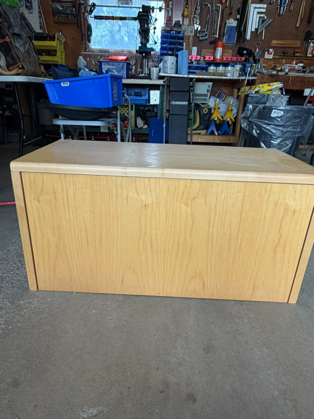 Wooden storage cabinet