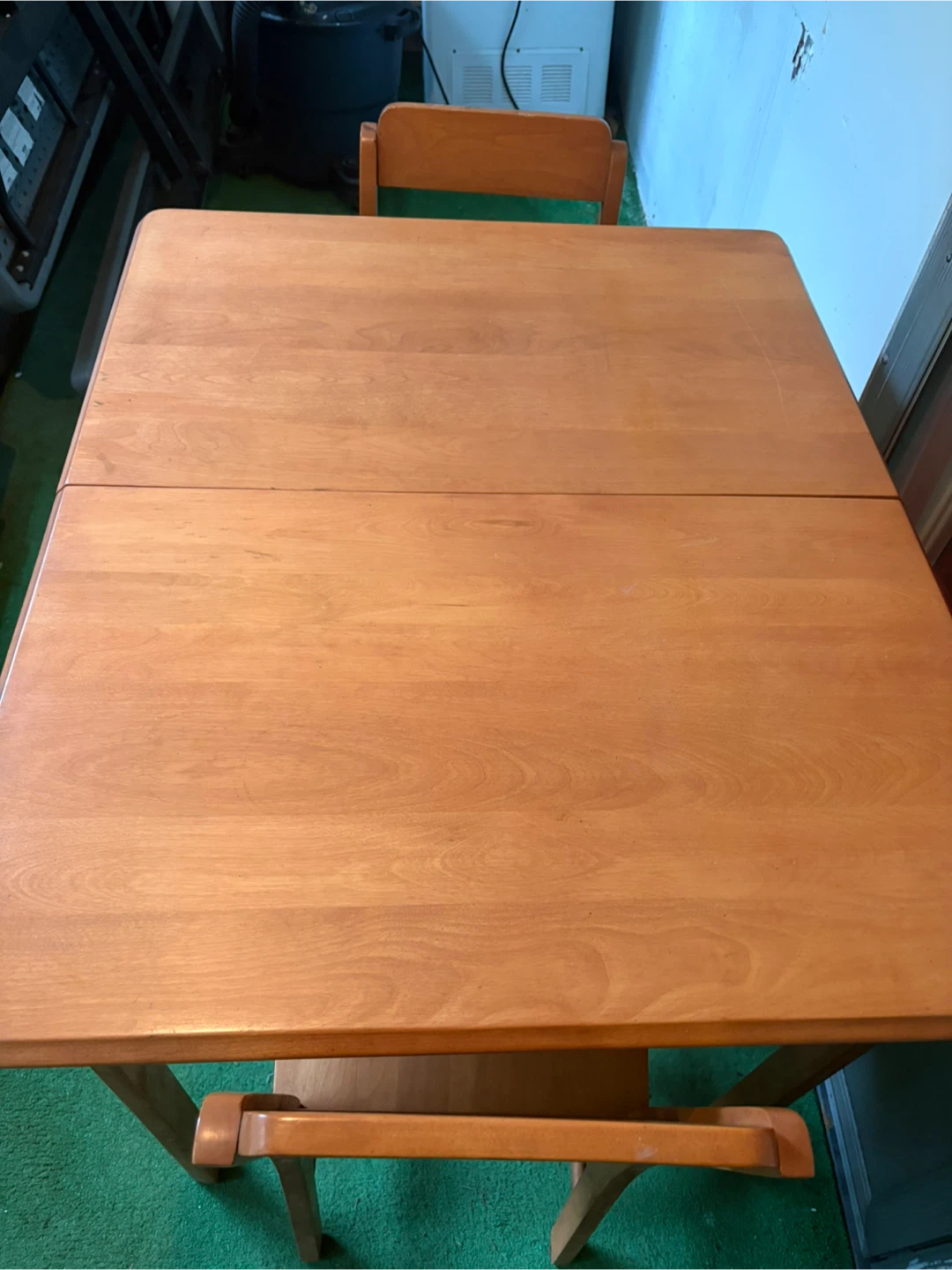 Wooden Dining Table with Drop Leaf Extension - photo 2