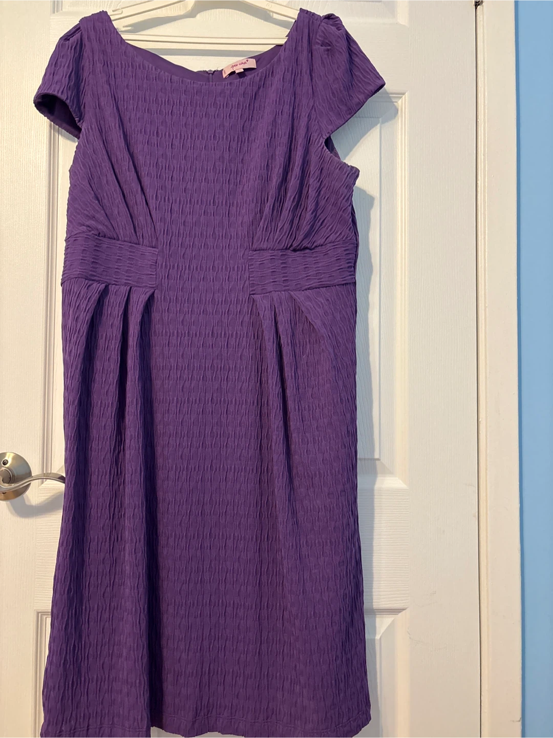 Purple Textured Midi Dress Marks & Spencer’s
