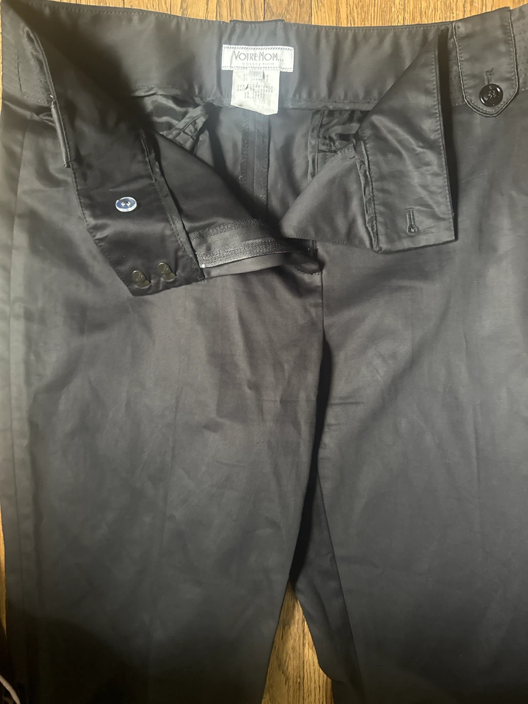 NOTRE NOUVELLE Black Dress Pants Women's Size 10 - photo 2