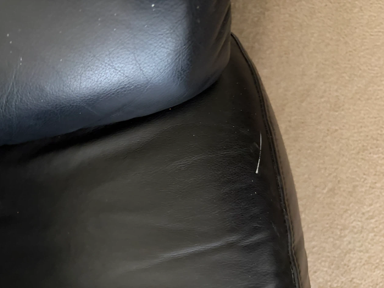 Black Leather Chair - photo 3