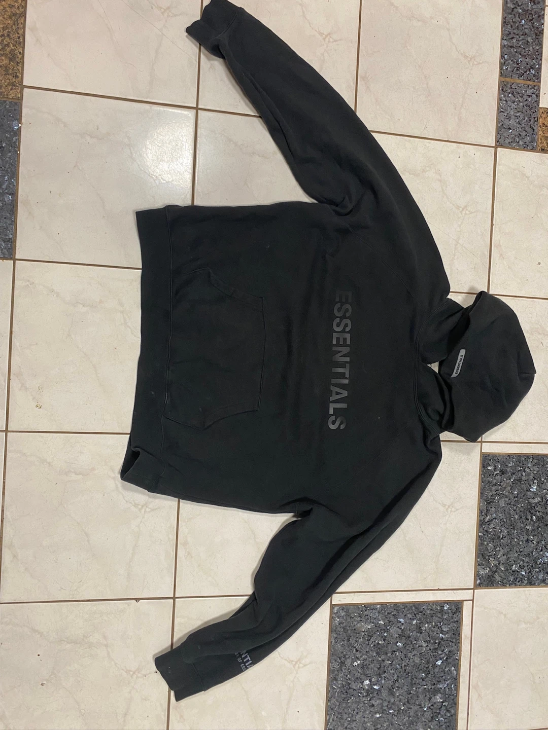 Fear of God Essentials Hoodie Black XL